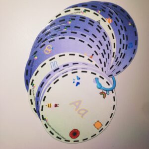 Llavero abecedario circular