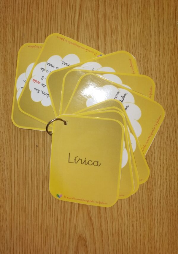 Tarjetas lírica y poesía